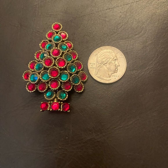 Vintage Weiss Christmas Tree Brooch - Picture 4 of 4